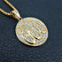 Allah Iced Gold Medal Pendant + Chain