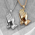Amulet Praying Hands Pendant Necklace
