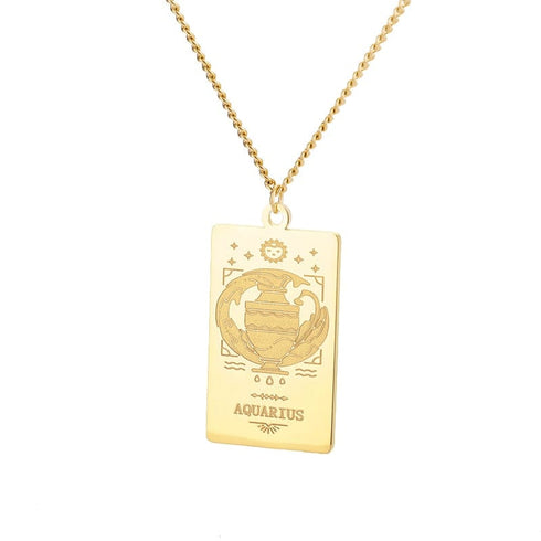 Zodiac Sign Pendant Chain