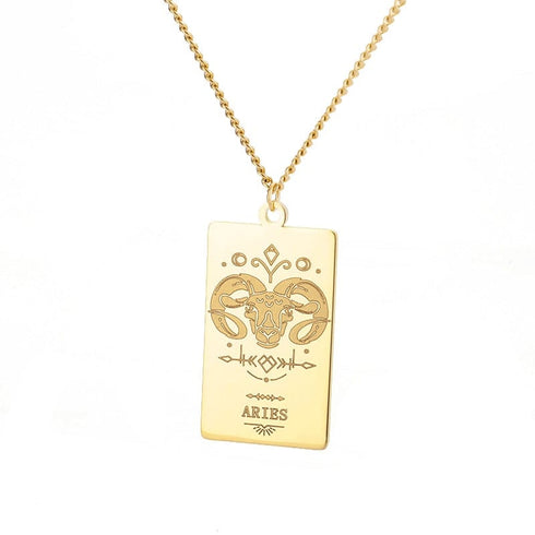 Zodiac Sign Pendant Chain