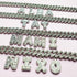 Baguette Custom Letter Cuban Bracelet