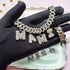 Baguette Custom Letter Cuban Bracelet