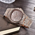 Rose Gold Iced Baguette Watch