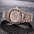 Rose Gold Iced Baguette Watch