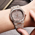 Rose Gold Iced Baguette Watch