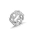 BAWS 925 Sterling Silver Cuban Link Ring