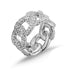 BAWS 925 Sterling Silver Cuban Link Ring