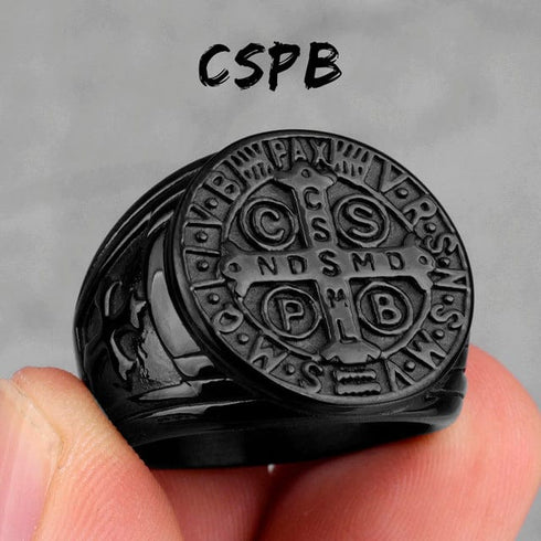 Saint Benedict Cspb Cross Ring