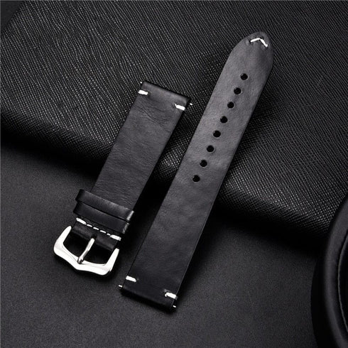 Genuine Retro Leather Watch Strap
