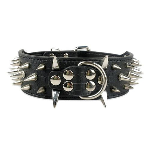 Adjustable Spiked Studded Dog Collar