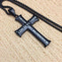 Men's Gold/Silver Stainless Steel Cross Jesus Piece Necklace Bible Verse With Curb Chain