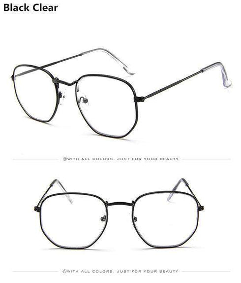 Jumpan Metal Square Frame Sunglasses