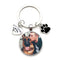 Custom Photo Keychain with Paw Pendant