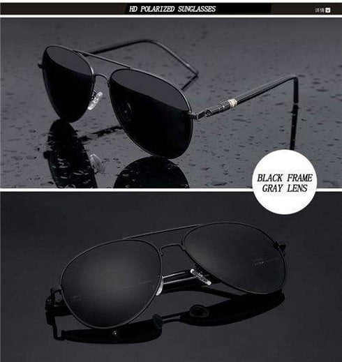 Beckham Metal Polarized Aviator Sunglasses