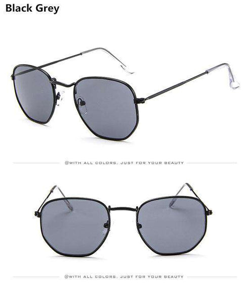 Jumpan Metal Square Frame Sunglasses