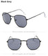 Jumpan Metal Square Frame Sunglasses