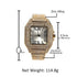 Black Iced Square Roman Watch