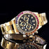 Luxury Quartz Rollie Style Watch with Color Rhinestone