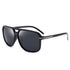 Stuntin' Black Square Frame Oversized Sunglasses