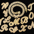 Bling Butterfly Letter Cuban Link Chain