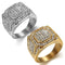 Blingy Silver/Gold Square Ring
