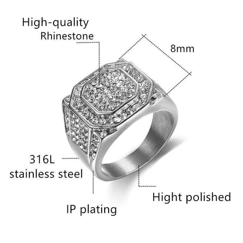 Blingy Silver/Gold Square Ring