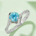 1CT 6.5mm 925 Sterling Silver Moissanite Ring