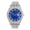 Fully Iced Out Silver Colored Dial Men's Classic Watch