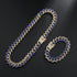 VVS Jewelry 2Tone Cuban Chain + FREE Bracelet Bundle