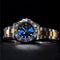 VVS Jewelry Rollie Style Iced Gem Dial Two-Tone Watch