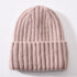 Chunky Silk Satin Lined Knitted Beanie
