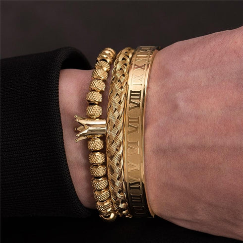 VVS Jewelry 3pc Luxury Bracelet Set
