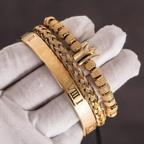 VVS Jewelry 3pc Luxury Bracelet Set