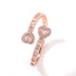 6MM Baguette Heart Wrist Bangle Bracelet