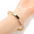 6MM Baguette Heart Wrist Bangle Bracelet