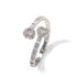 6MM Baguette Heart Wrist Bangle Bracelet