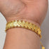 Gold Coin Bangle Bracelet
