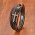 Multi-Layer Cross Leather Bracelet