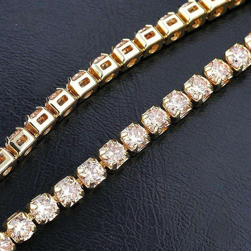 VVS 14k Gold Plated Tennis Bracelet