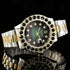Gold Rollie Style Watch in Rotatable Bezel Sapphire Glass
