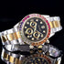 Luxury Quartz Rollie Style Watch with Color Rhinestone