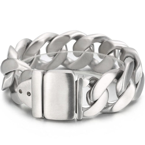 25mm Chunky Stainless Steel Miami Cuban Bracelet - BOGO