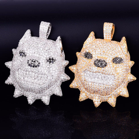 Bully Dog Head Pendant Chain