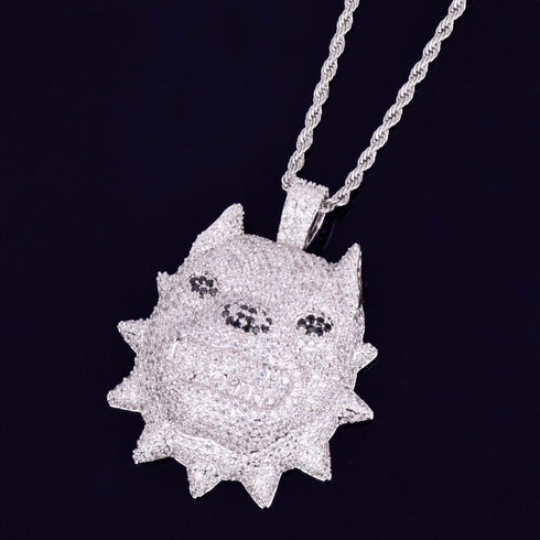 Bully Dog Head Pendant Chain