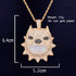 Bully Dog Head Pendant Chain