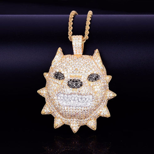 Bully Dog Head Pendant Chain