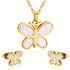 Butterfly Stainless Steel Earrings and Necklace Kid's Jewelry Set