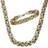 Byzantine Stainless Steel Chain & FREE Byzantine Bracelet