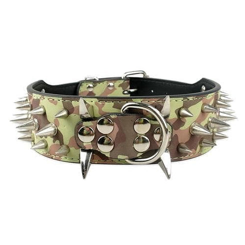 Adjustable Spiked Studded Dog Collar