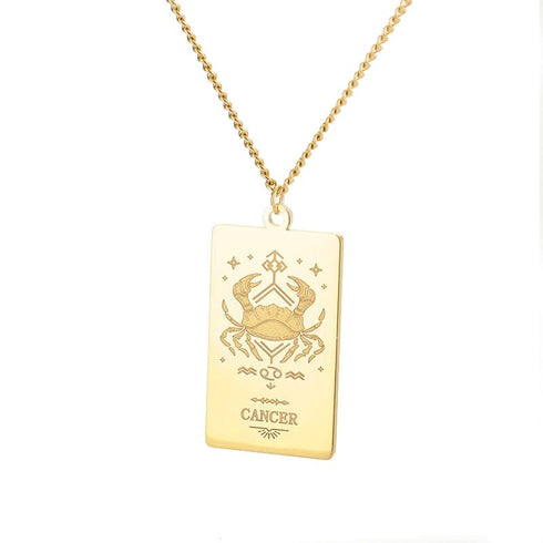 Zodiac Sign Pendant Chain